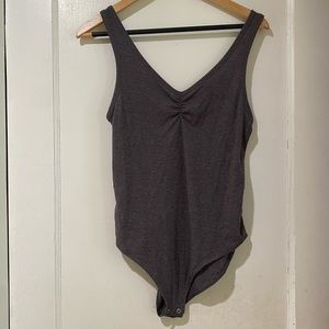 american eagle gray bodysuit